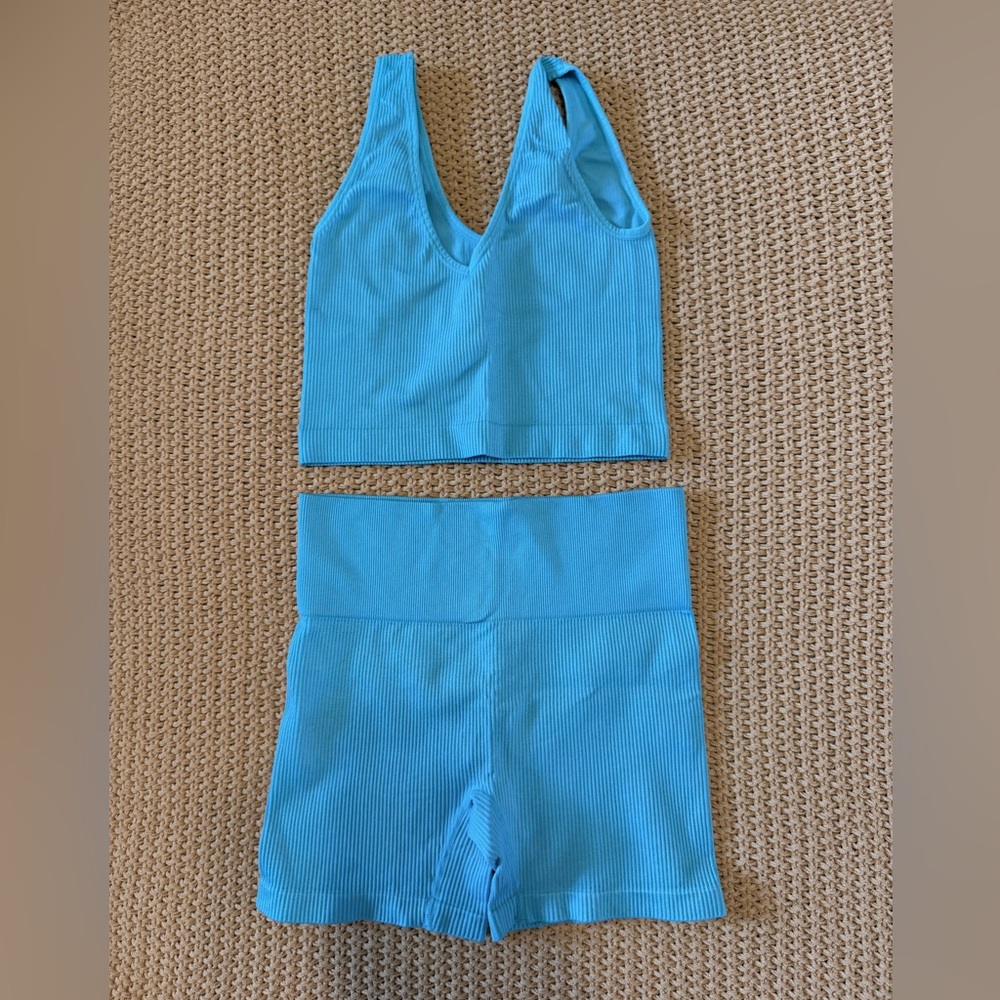 Target Blue Women's Bra and Shorts Set